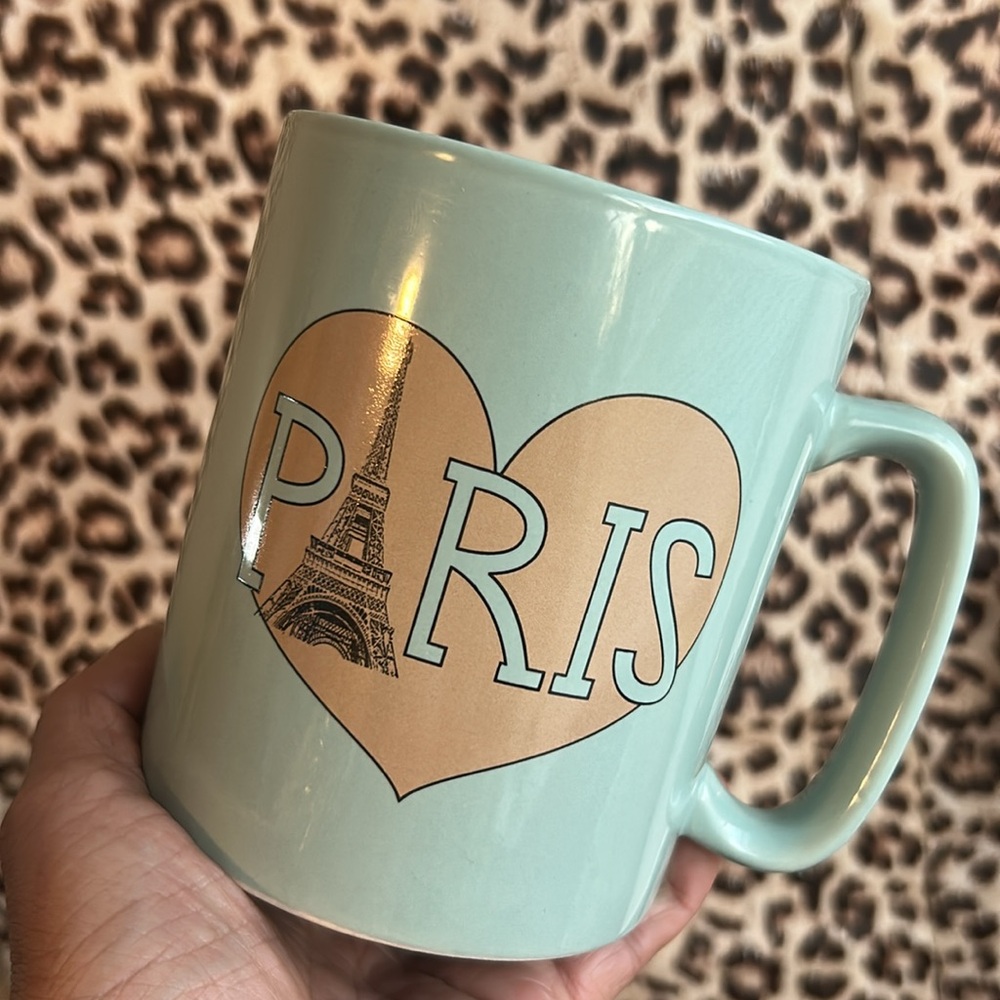 PARIS France Eiffel Tower Jumbo Souvenir Coffee Mug The Old Pottery Company - Picture 4 of 9